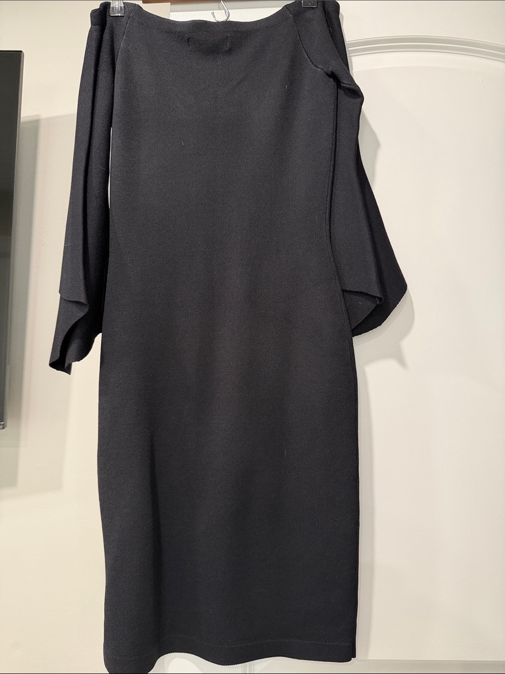 RACHEL Rachel Roy Black Off-Shoulder Long Sleeve Dress